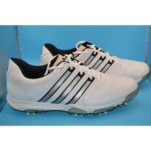 Adidas Men's Golf Shoes Size 12 FitFoam White Black Comfort Performance